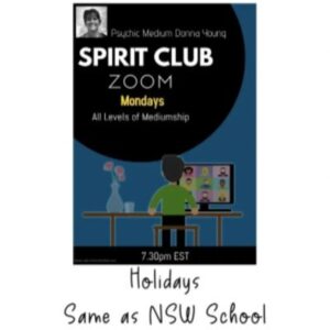 Spirit Club - Monday Nights 7.30pm (Zoom)
