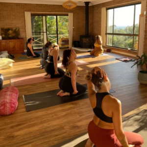 Group meditation during Spirit Club retreat